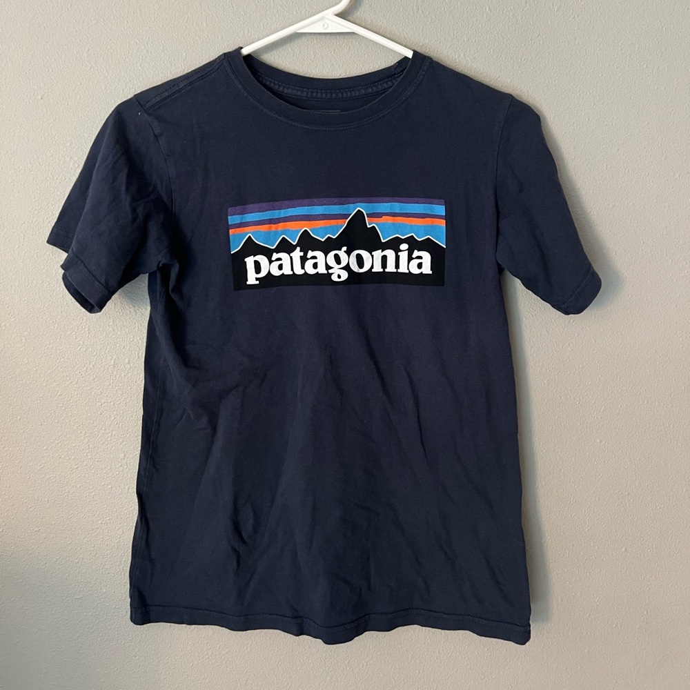 Youth Boys Navy Patagonia tshirt